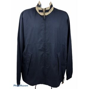 Cutter And Buck Mens XL Dark Blue Long Sleeve Fullzip Wondbreaker